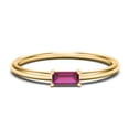 thumbnail image 1 of East-West Stackable Baguette Birthstone Ring - Ruby (July), 1 of 5