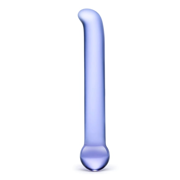 Glas Tickler 6.75" Glass G-Spot Dildo, Purple