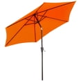 thumbnail image 1 of Outsunny Parasol de Patio 8,5 Pi, Parasol de Jardin avec 6 Baleines, Orange, 1 of 10