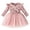 Pink, variant on WUANDIXFA Girls Christmas Dress Toddler Girls Dress Party Dress Baby Girls Dress Round Neck Long Sleeved Crawling Dress Princess Dress Mesh Dress Pink,2-3 Years