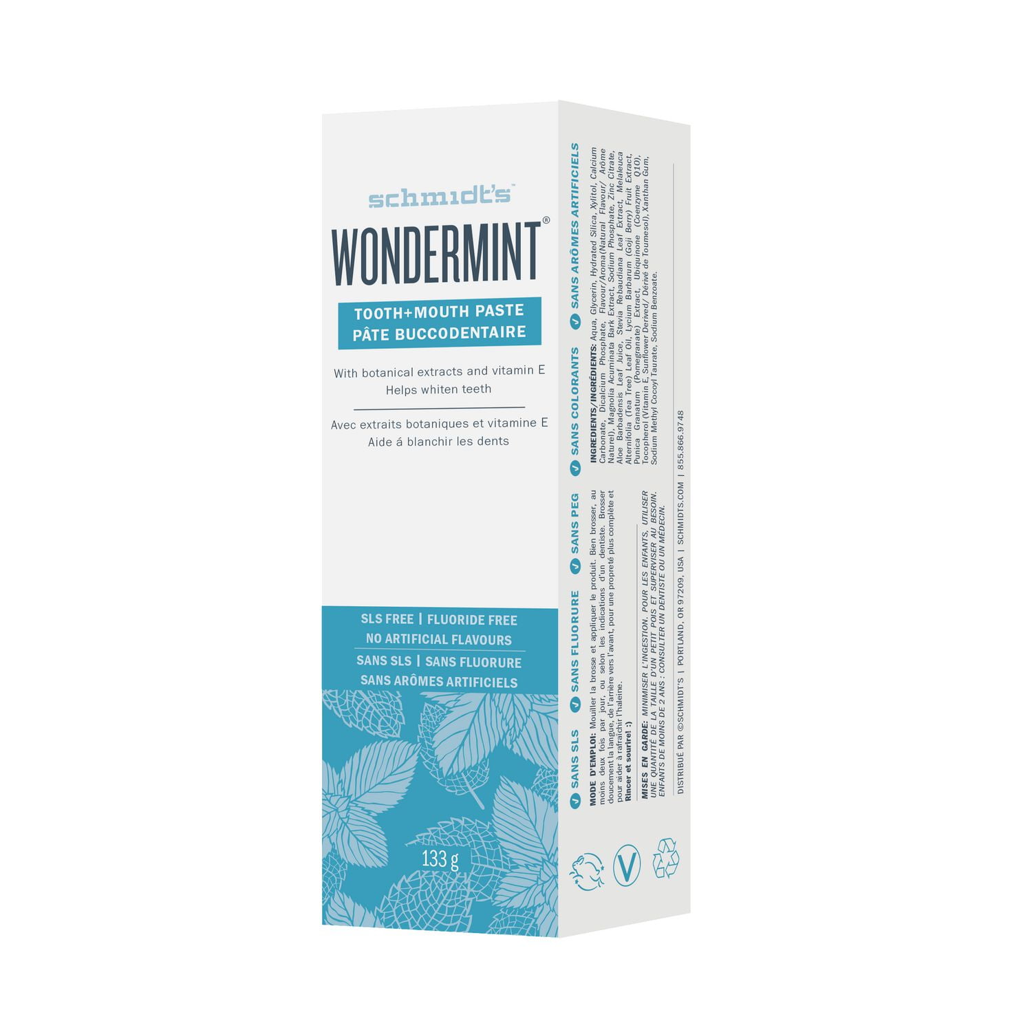 Schmidt's Wondermint Tooth + Mouth Paste