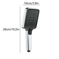 thumbnail image 3 of Meitianfacai Squares Shower Head with Handheld High Pressure 3 Spray Modes Body Coverage Spray Water In Multiple Places Powerful Rain Showerhead for Bathroom Upgrade, 3 of 6