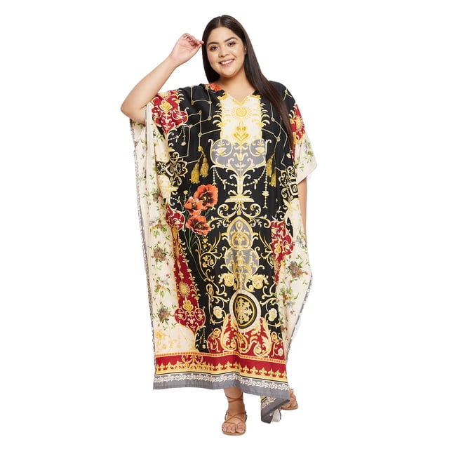 Caftans Longs pour Femmes Grande Taille Robe Caftan Robe de Soirée Fête Été Plage Robe d'Été Manches Kimono Longues Robes Décontractées en Ligne