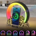 thumbnail image 4 of Birdeem Haut-Parleurs Bluetooth Sans Fil, Réveil Lever de Soleil, Réveil Électronique Intelligent 2023 Chargeur Sans Fil Flamme de Lever de Soleil Lampe de Table Audio Bluetooth, Réveil avec Chargement Sans Fil, 4 of 6