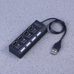 OULII usb hub extension USB Hub ABS Black for Notebook 1Pack