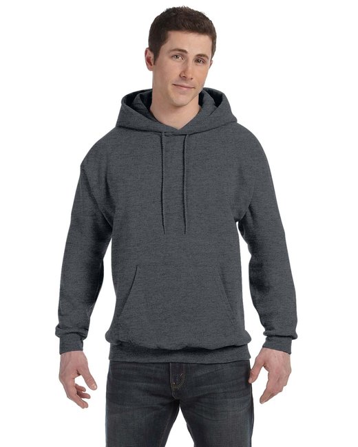 The Hanes 78 oz EcoSmart 50/50 Pull à Capuche - Charbon Chiné - TG