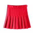 thumbnail image 4 of Jupe de Tennis pour Femme Fille Blanche Taille Haute à Carreaux Patineuse Évasée Plissée Mini Robe m Minuit, 4 of 6