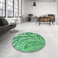 thumbnail image 4 of Ahgly Tapis Rectangulaire Lavable en Machine Intérieur Transitionnel Vert Algue, 7 Pieds x 10 Pieds, 4 of 7