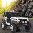 thumbnail image 3 of Gymax 12V Electric Kids Ride On Car Truck w/ MP3 Horn 2.4G Remote Control White, 3 of 10