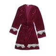 thumbnail image 2 of Peignoir en Molleton pour Femmes TIMIFIS, Peignoir Court en Peluche pour Femmes avec Capuchon, Doux et Chaud, Peignoir de Spa, Peignoir Doux et Duveteux, Peignoir de Spa, Pyjama d'Hiver Chaud, Robe de Nuit de Doucheflash, 2 of 6