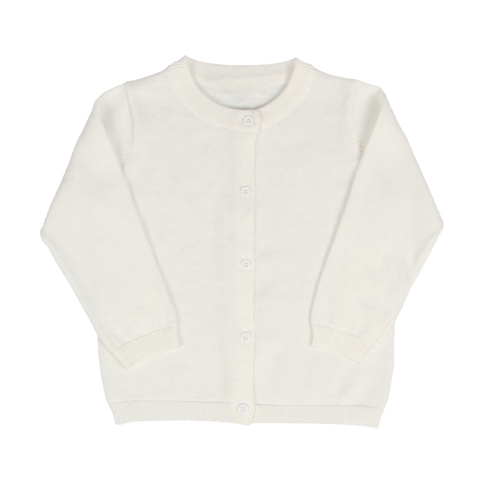 WEAIXIMIUNG Chandails à Capuche pour Filles 8-10 Cardigan pour Enfants Filles Manches Longues Gilet à Boutons pour Enfants Cardigan Col Rond pour Filles