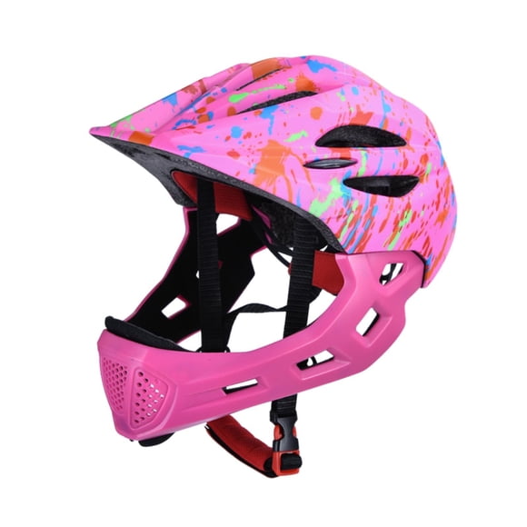 Almencla Bike Helmet for Kids Child Helmet Better Cushioning Portable Cycling Helmet Full Face Helmet for Rock Climbing Biking pink