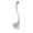 Blanc, variante sur Brosse de Toilette Courbée avec Support, Long Manche, Brosse de Nettoyage en Plastique pour Salle de Bain, Outil Hygiénique pour Enlever les Taches