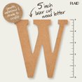 thumbnail image 4 of Plaid Unfinished Wood 5" Letter, W, 4 of 7
