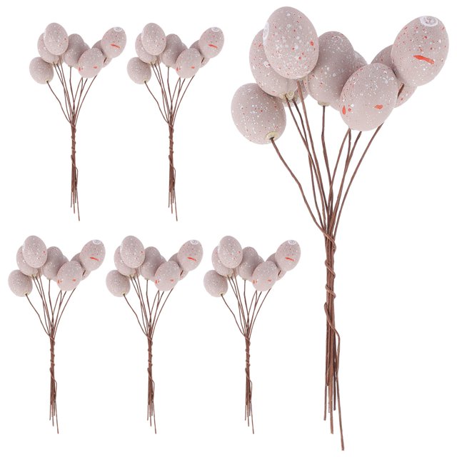 Miangastore Branches de Printemps Pâques Roses 6 Pcs 5.7x2.8in Plastique Photographie de Mariage
