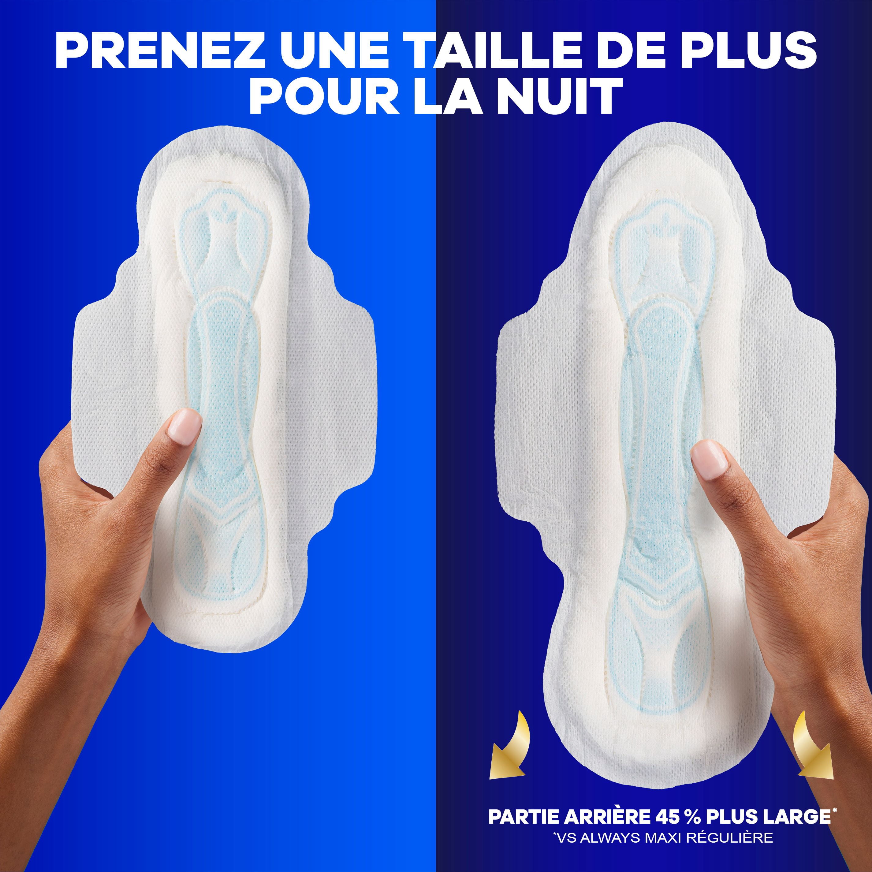 Always Maxi Feminine Pads with Wings for Women, Size 2, Long Super Absorbency, Unscented