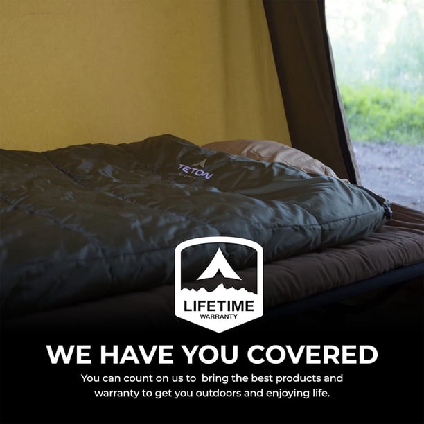 Sac De Couchage Double Trespass Catnap – 3 Saisons, Imperméable, 180x140 Cm – Confort De -3°C à +22°C – Idéal Pour Deux