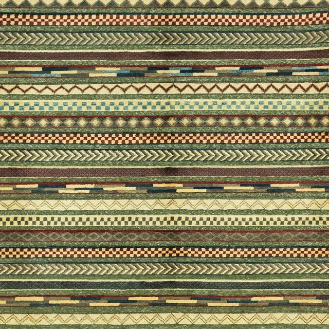 Ahgly Company Tapis d'Intérieur Carré Abstrait Vert Avocat, 5 Pieds Carré