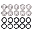thumbnail image 2 of 10pcs Motorcycle Brake Oil Pump Sight Glass, Brake Master Cylinder Reservoir Sight Gasket Set with O Ring, Motorcycle Front Rear Brake Clutch Master for Most Motorcycles And ATVs, 2 of 7