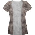 thumbnail image 1 of Halloween Grey Cat Costume All Over Womens T Shirt, 1 of 2