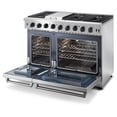 thumbnail image 3 of Thor Kitchen 48 Inch Gas Range in Stainless Steel-LRG4807U, 3 of 3