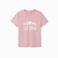 thumbnail image 2 of PatPat T-shirt Graphique à Col Rond à Manches Courtes en Coton Assorti pour la Famille à Thème Animalier de Zoo, 2 of 6