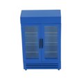thumbnail image 1 of Dollhouse Refrigerator, Wood Dollhouse Fridge Double Door Safe Simulation Easy To Store Exquisite Workmanship  For 1:12 Dollhouse White,Yellow,Black,Blue,Red, 1 of 8