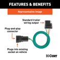 thumbnail image 4 of CURT 55255 Vehicle-Side Custom 4-Pin Trailer Wiring Harness, Fits Select Ford Escape, Mazda Tribute, 4 of 4
