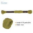 thumbnail image 2 of Unique Bargains Fil à Broder Vert Mousse, 8 m - 12 Écheveaux, 2 of 6