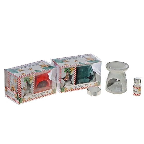 Coffret Cadeau De Brûleurs À Huile En Céramique En Forme DÉtoile (Assortiment) - Lot De 3