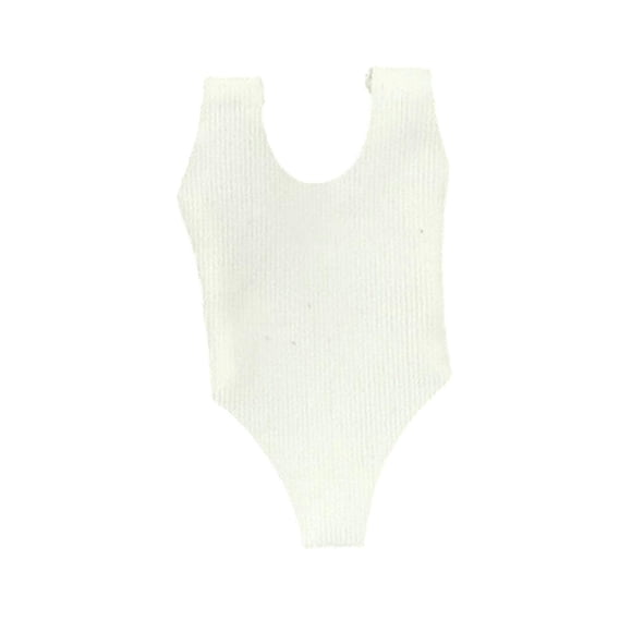 HILABEE Vêtements de Figurine Articulée 1:12 pour Figurines Féminines de 6 Pouces Corps Miniature Vêtements Blanc
