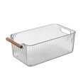 thumbnail image 2 of Yhmxh Kitchen Organizers And Storage Striped With Wooden Handle Handle Kitchen Bathroom Sundries Organiser Desktop Storage Box Storage Box Snack Storage Box Storage Boxes, 2 of 6