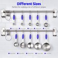 thumbnail image 2 of U-Taste 18/8 Stainless Steel Measuring Cups and Spoons Set: 10 Pieces Metal Stacking Kitchen Baking Cooking Food Measure Set 5 Cups 5 Spoons with Strengthened weld joints (Black), 2 of 10