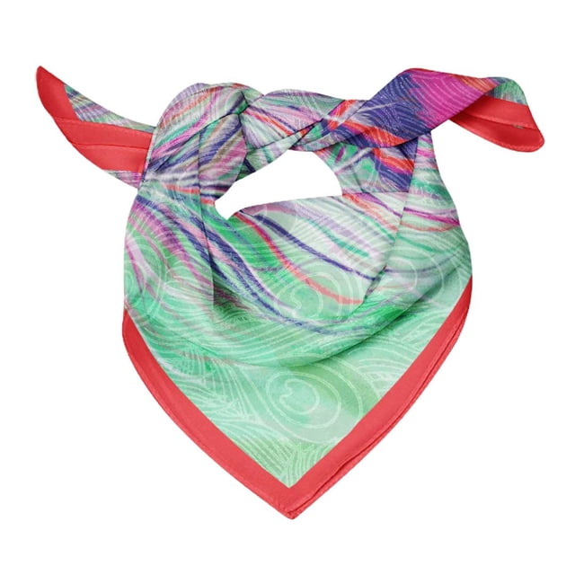 Bimba Womens Rectangular Printed Cotton Voile Scarf Neck Head Wrap-40 x 80 Inches