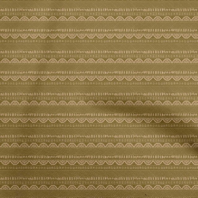 oneOone Rayon Dark Olive Green Fabric Geometric Craft Projects Decor Fabric Printed By The Yard 56 Inch Wide