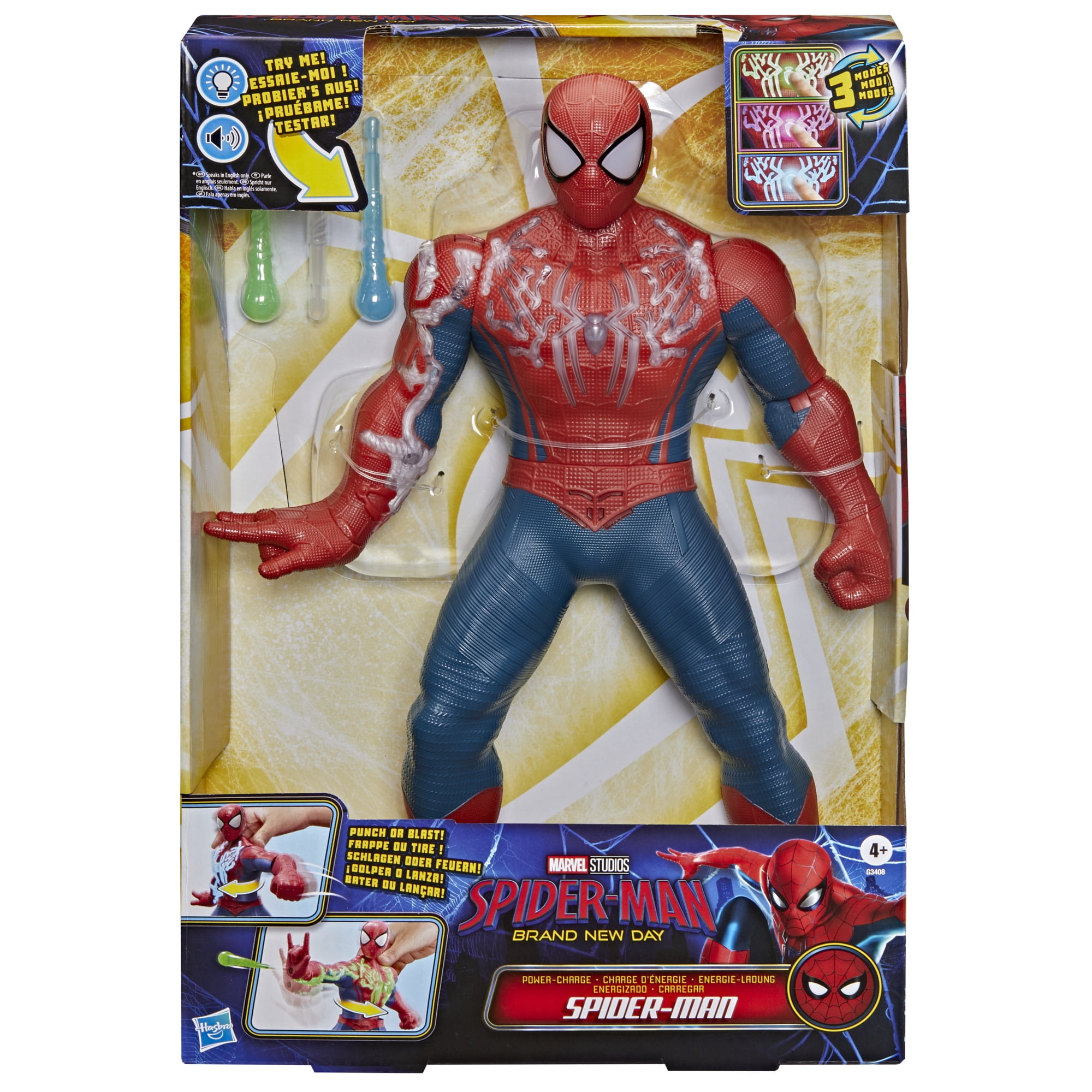 Marvel Spider-Man: Brand New Day Spider-Man Charge d'énergie, figurine électronique