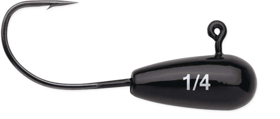 Jig tubulaire Finesse VMC FTJ14-BK, 1/4 oz, hameçon n° 2/0, noir, 4 pk