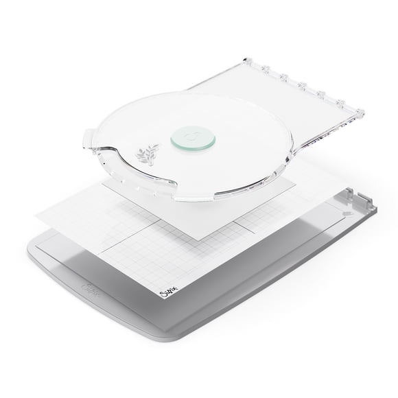 Sizzix Stencil & Stamp Accessoire d'Outil - Outil Stamp & Spin - 5A00217H-1G40X