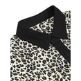 thumbnail image 4 of INSPIRE CHIC Men's Vintage Leopard Printed Button Down Long Sleeve Cotton Shirt S Blacks Leopard, 4 of 6