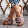 thumbnail image 2 of DXOUPM Ladies Sandal for Beach Flower Decoration Casual Open Toe Womens Sandals Daily Wear, 2 of 3
