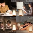 thumbnail image 4 of XZNGL Bedside Table Lamp, Portable Contact Lamp For Bedroom, Kids Room, Nursery, Cordless LED Night Lamp, 13 Color Changing RGB Night Light, USB Rechargeable, 4 of 9