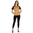 thumbnail image 2 of Inkmeso T-Shirt à Manches Courtes Uni pour Femmes Sportif Décontracté Basique, 2 of 7