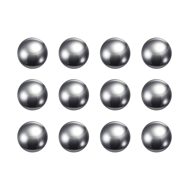 Unique Bargains Billes de Précision Diamètre 15 mm G200 Acier Inoxydable 201 pour Roulements Lot de 12