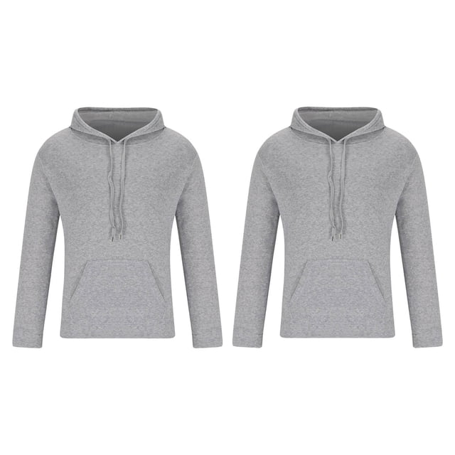 Yuyuzo 2PC Mens Hoodies Long Sleeve Drawstring Tunic Sweatshirt Loose Fitted Fall Pullover Tops