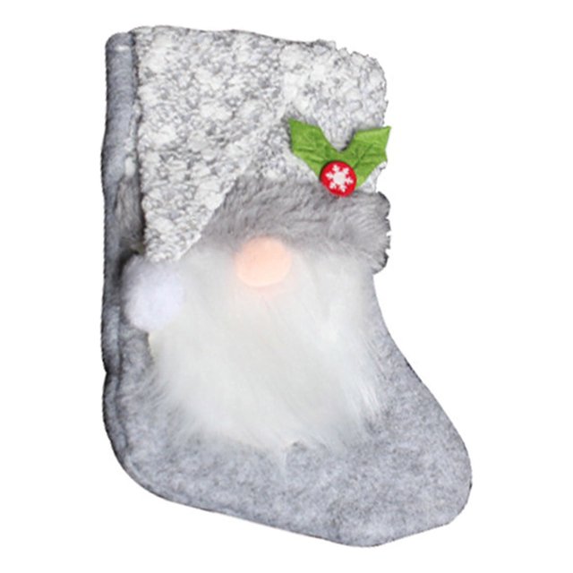 XZNGL Christmas Stocking Rudolph Gift Socks Faceless Old Man Candy Bag Pendant