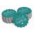 thumbnail image 2 of Inkdotpot 50 Pack Real Silver Foil Paper Tags Made With Love Text Favor Hang Tags, 2 of 6
