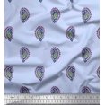thumbnail image 1 of Soimoi Cotton Jersey Fabric Paisley Block Fabric Prints by Yard 58 Inch Wide, 1 of 3