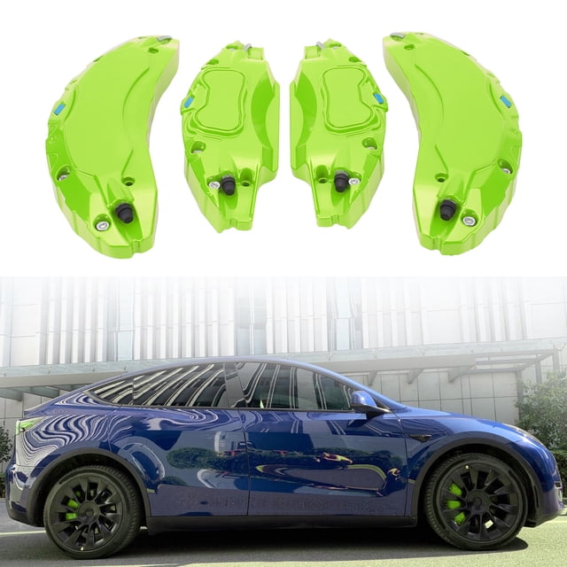 4 Pcs Cache d'Étrier de Frein pour 2017-2023, Étriers de Frein de Voiture, Ensemble d'Étriers avant à Performance Stable pour Roues 18 Po 19 Po Moyeu