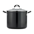 thumbnail image 3 of Tramontina Aluminum Nonstick Covered Stock Pot - Charcoal Gray, 3 of 6