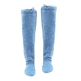 thumbnail image 4 of GUOOL over Knee High Fuzzy Protection Thick Warm Leg Cover Super Soft Thigh High Socks Blue, 4 of 9